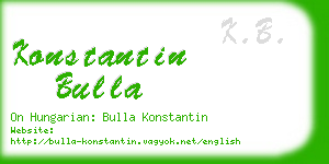 konstantin bulla business card